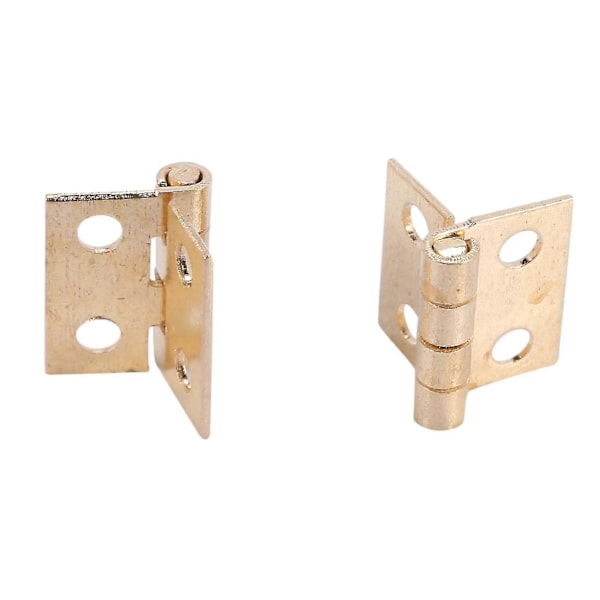 100 stk Mini Hengsler Maskinvare 180 Grader For Miniatyrmøbler Skap Garderobe (diy)