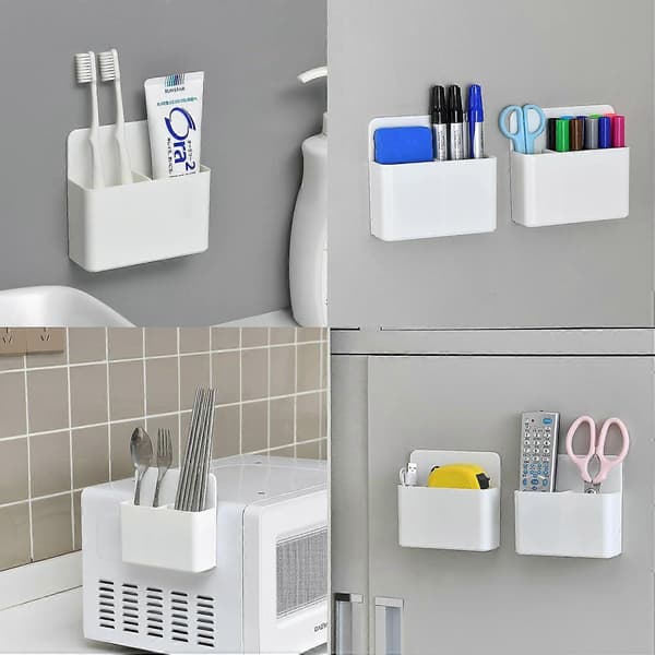 Magnetisk Whiteboard Förvaringslåda Pennhållare Pennförvaringslåda Vit
