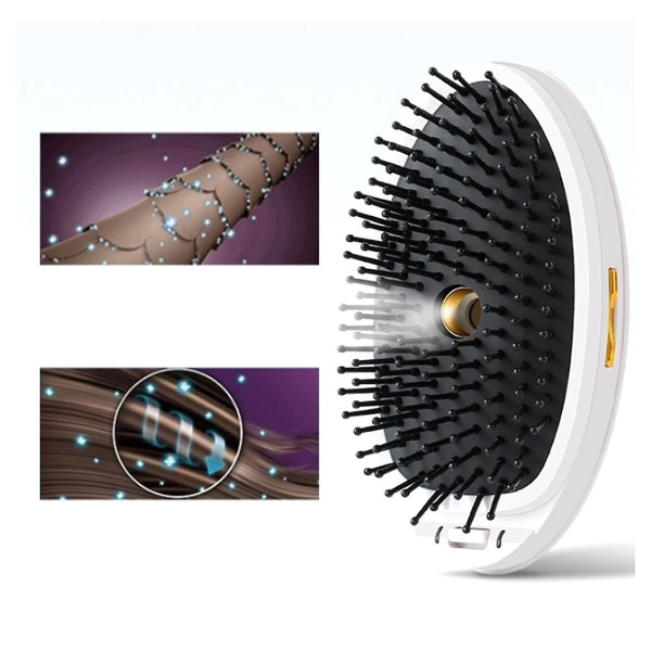 Portable Universal Steam Spray Ion Hair Comb Anti-static Hair Knot Electric Spray Vibration Massage