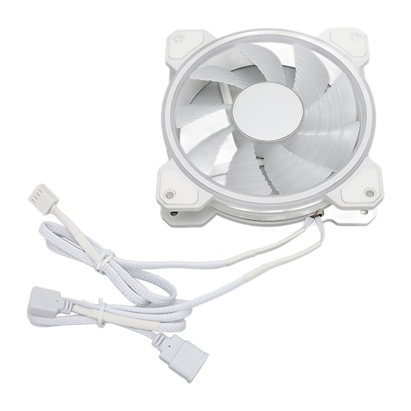 RGB Kabinettvifte 12cm 4pin PWM 3pin ARGB RGB Bakgrunnsbelyst 9 Vifteblader Sterk Luftstrøm Super Stille PC-vifte for PC Stasjonær Kabinett