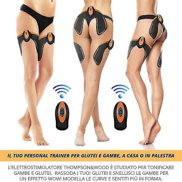 Abdominal Muskelstimulator EMS ABS Træner USB Genopladelig Elektrostimulator til Hjemmetræning Hofte Træning Toner Massager