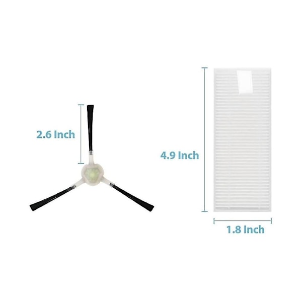 Sivuharjat ja suodattimet Life K2 K3 -robotille, M210 M210s M210b M213 -robotti-imurille