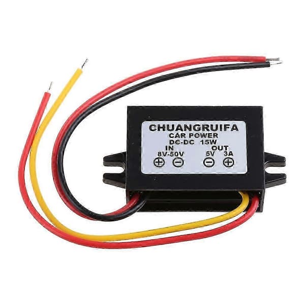 DC-DC Konverter Step-down Bil Strømmodul 12V/24V til 5V 3A Vandtæt 15W s202412121313