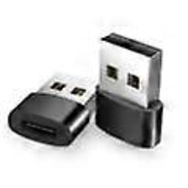 USB-sovitin - USB tyyppi A (uros) - USB-C (naaras) - USB 3.1 Musta M