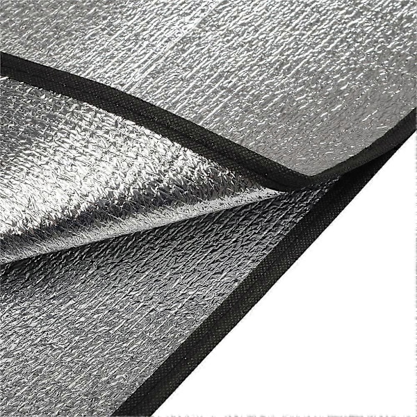 Picnic Tæppe Underlag Vandtæt Foldbar Vendbar Sølv Camping Soveunderlag (200 x 150cm)