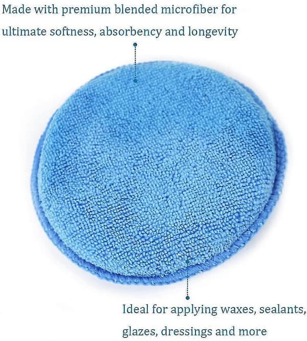 10-pack Mikrofiber Vax Applikator, Ultramjuka Mikrofiber Vax Applikator Pads