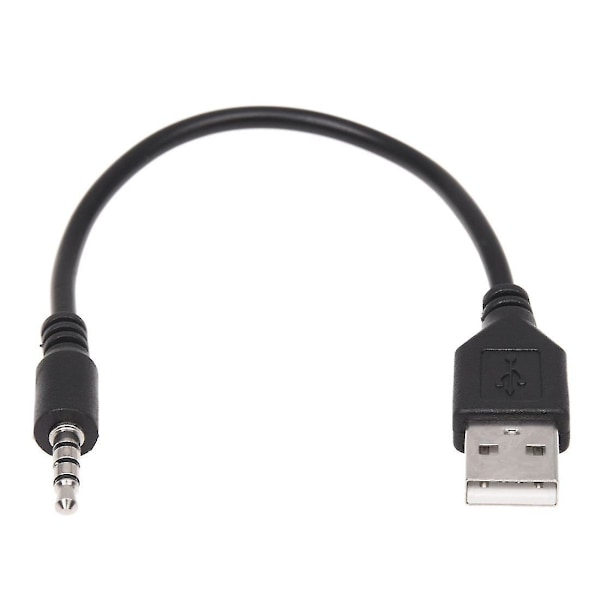 3,5 mm:n liitin Aux-ääniliitäntä USB 2.0 -uroslaturikaapeliadapteri auton MP3-soittimelle (haoyi