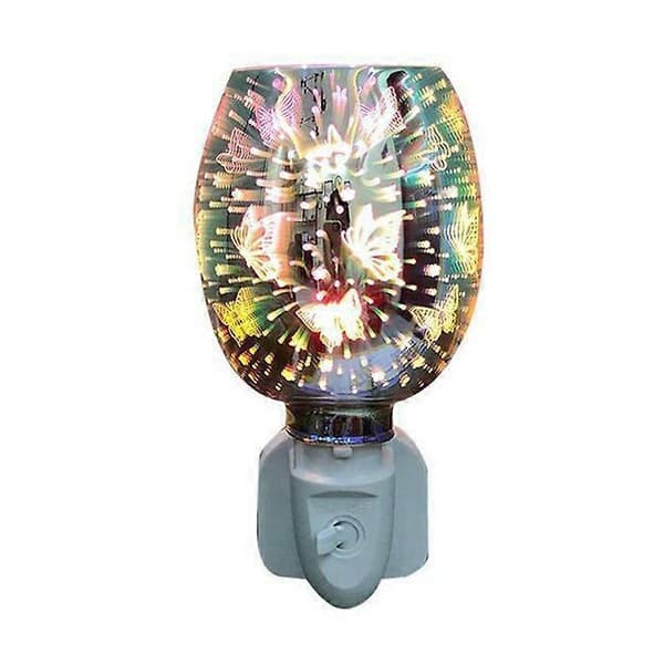 Elektrisk Plug-in LED Aroma Diffuser Lampe Voks Smelte Olie Brænder - EU Stik