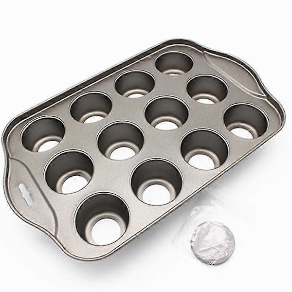 12 Mini Kageform Cheesecake Kop Non-stick Muffin Cupcake Bageplade