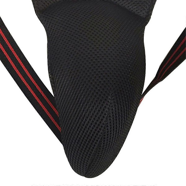 Skridtbeskytter til boksning, taekwondo, kickboxing, til kampsportstræning, jockstrap til mænd, abdominal beskytter, sort