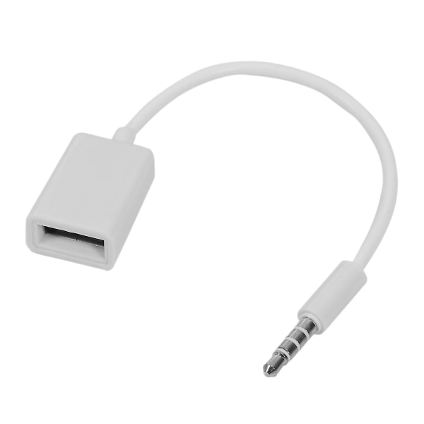 3,5 mm han-AUX-lydstikstik til USB 2.0 hunkonverter Kabelledning Bil MP3 TIL Smartphone mobiltelefoner
