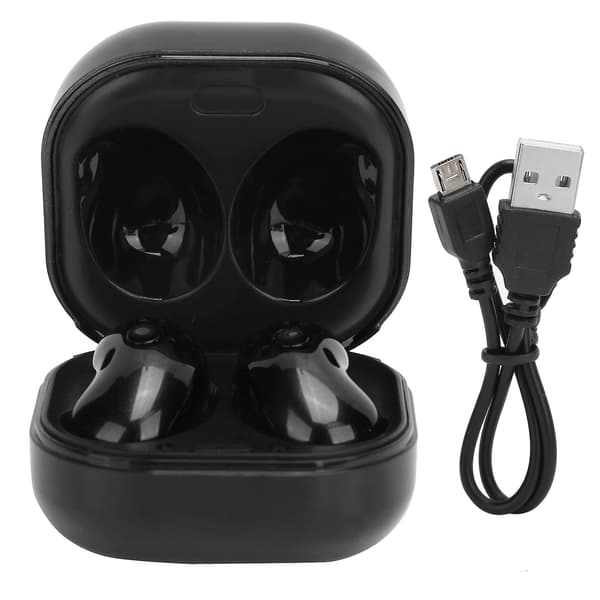 S6 PLUS TWS Bluetooth 5.1 Øretelefon LED Farveskærm Trådløst Headset Ørepropper med Mikrofon Sort
