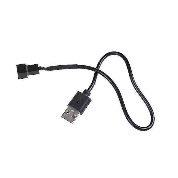 USB 2.0 A Han til 3-bens/4-bens Stikadapterkabel til 5V Computer PC-blæser Shytmv