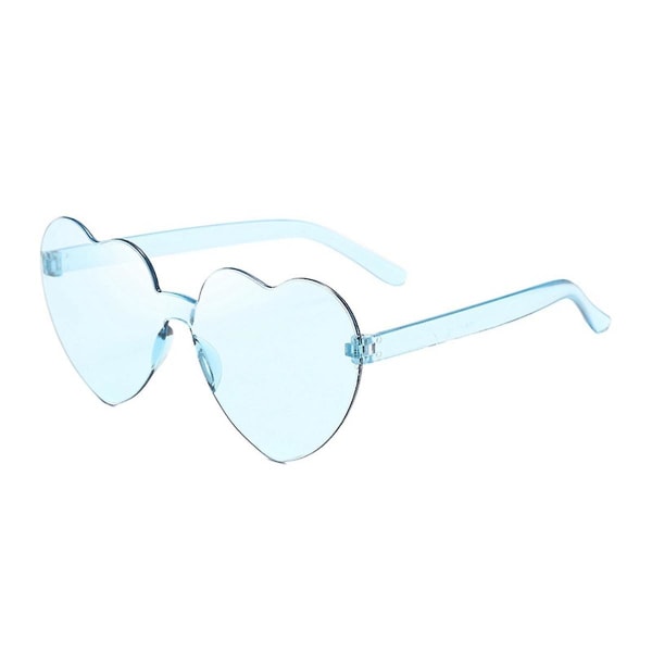 12 stk. Hjerteformede solbriller til kvinder uden kant til kvindelige tonede festsolbriller Fødselsdag Bryllup Bache