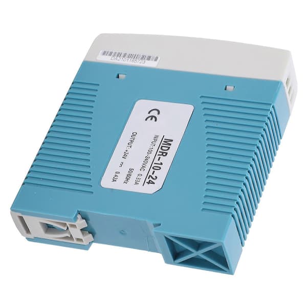 BERM Industriel Switching Power Din Skinne Type 100?240VAC Input MDR?10?24 10W 24V 0.42A YEMAA