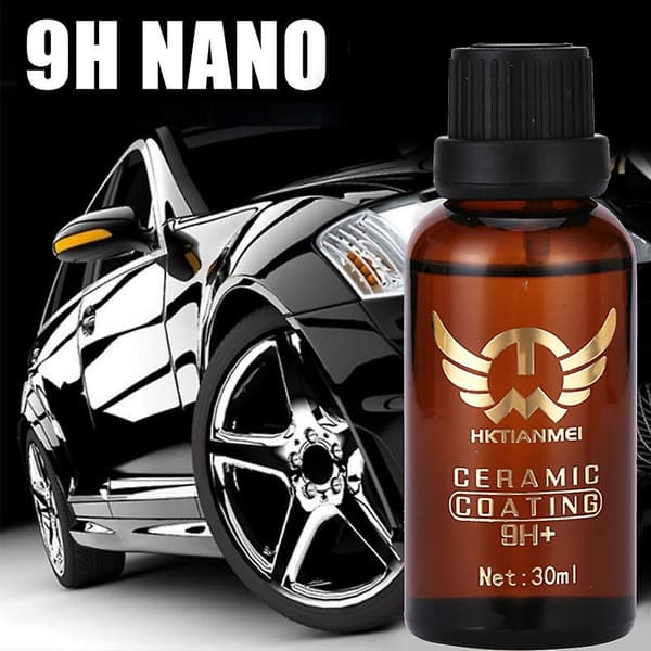 30ml 9H Keramiskt Flytande Bilglasbeläggning Auto Hydrofob Poleringsfärg Vård