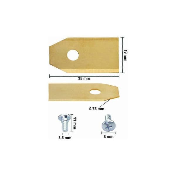 30 Pak Udskiftningsblade - Gule Udskiftningsblade i Rustfrit Stål - 0,75 mm