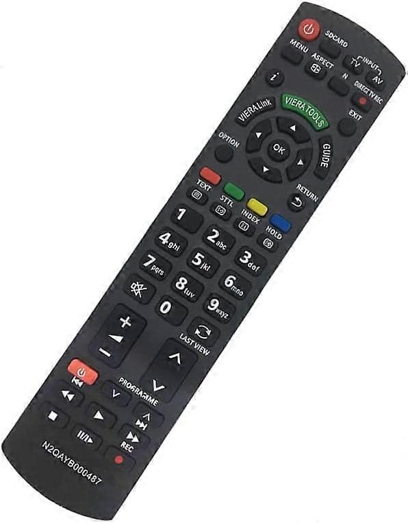 Erstatningsfjernkontroll Panasonic N2QAYB000487 for universell Panasonic TV