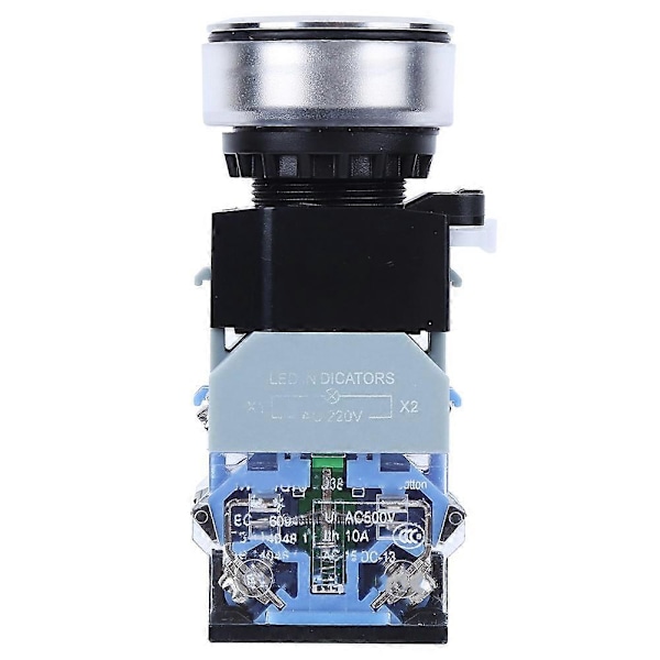 30mm Installationsdiameter Blått Ljus Tryckknapp Industriell Utrustning GQ38 AC220V (Självlåsande) YEMAA