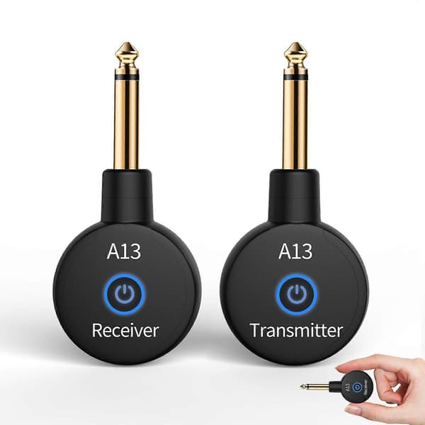A13 Trådløs Guitar Sender Modtager Elektrisk Guitar Bas Audio Transceiver Bærbar