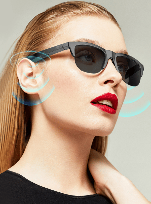 Smarta bluetooth-glasögon, bluetooth-headset med ljudkvalitet, smarta bluetooth-solglasögon headset benledning F07