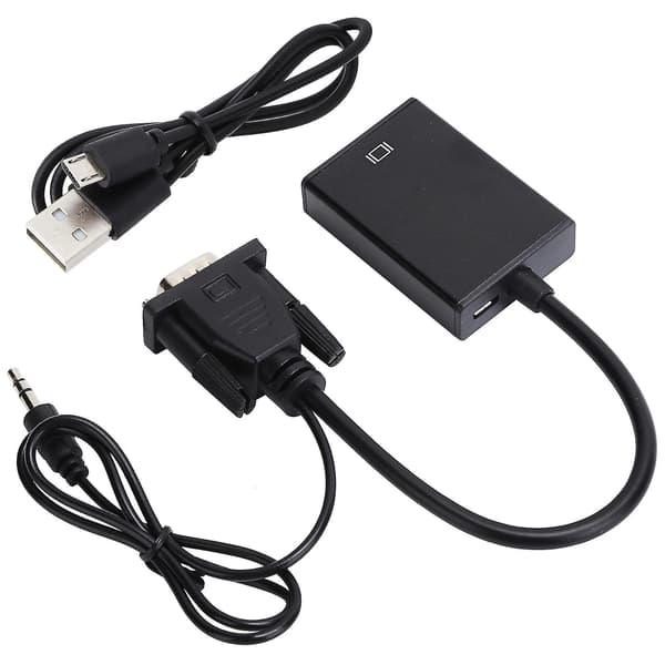 VGA til HD Multimedia Interface Adapterkabel med o Kabel 1080P VGA Konverter