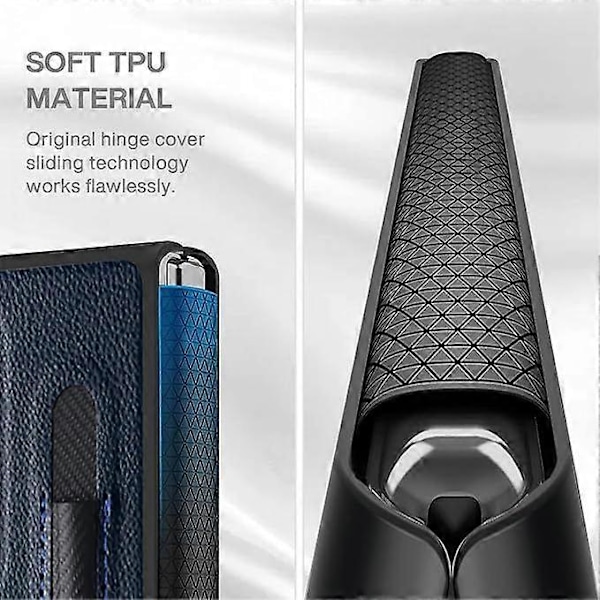 SBSG Golbsky Samsung Galaxy Z Fold 3 Skal med Pennhållare pojke flicka, Gångjärnsskydd Design, Lyxigt Business PU Läder Skal för Galaxy Z Fold 3 5
