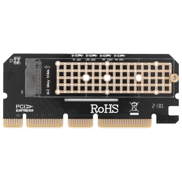 M.2 NVMe SSD NGFF til PCIE 3.0 X16 Adapter M Key Interface Card Support PCI Express 3.0 x4 2230-2280 Størrelse m.2 Fuld hastighed