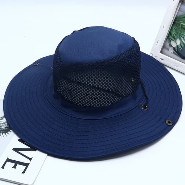 Sommerhatte til mænd, western cowboyhat, udendørs solbeskyttelse, ridderhat, rejsehatte til kvinder, solhat med stor skygge E