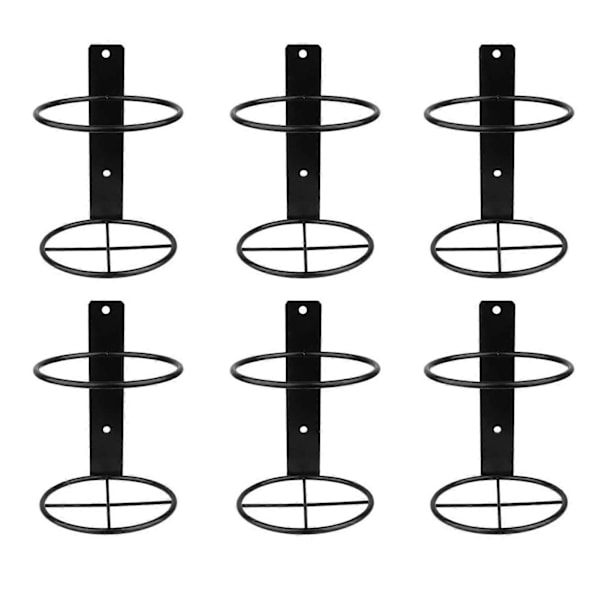 1 Set Vinhylla Väggmonterad Förvaring Spiral Metall Vinflaska Väggdisplayhållare Matrum