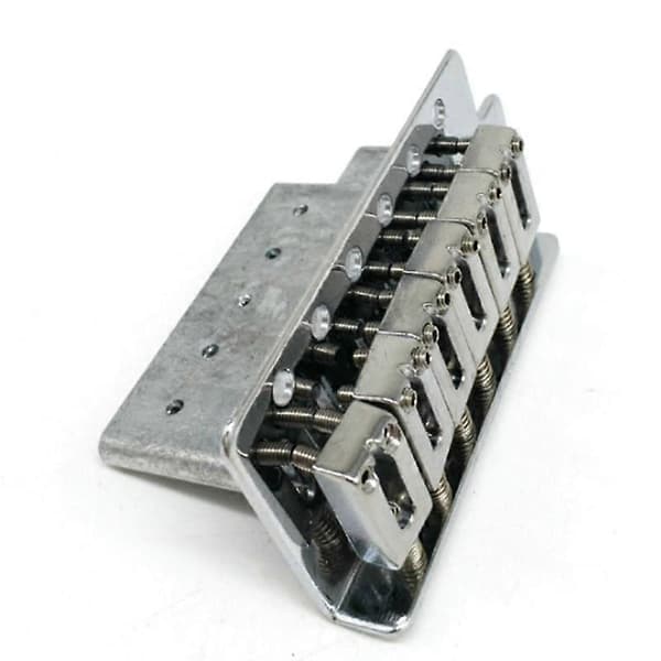 Gitarrdelar Tremolobro Steel Sadel Krom Enkelt Rocker Tremolo Elgitarrbro Guld S