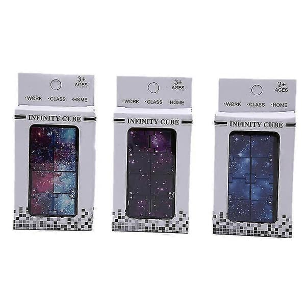 Infinity Cube Mini Fidget Kontor Flip Puslespill Stress Relief Anti Stress Cube Leke