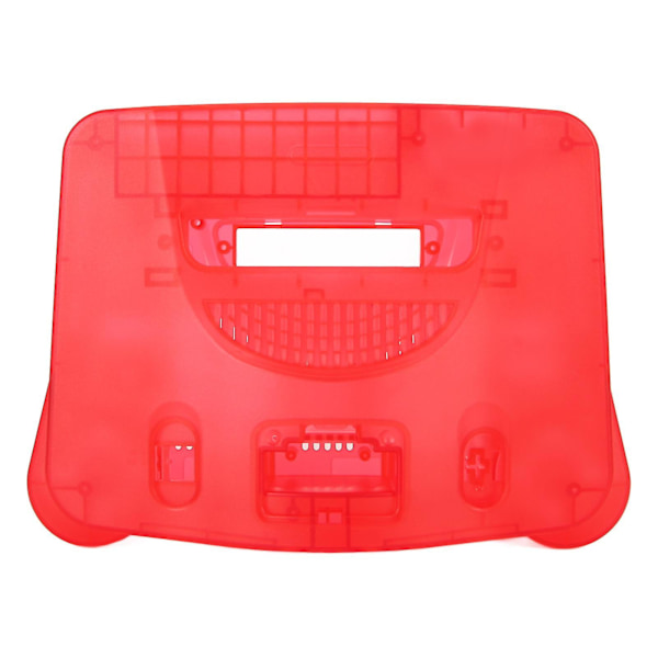 Spillkonsoll Erstatningsdeksel Retro ABS Robust Profesjonell Erstatningsskall for N64 Transparent Rød