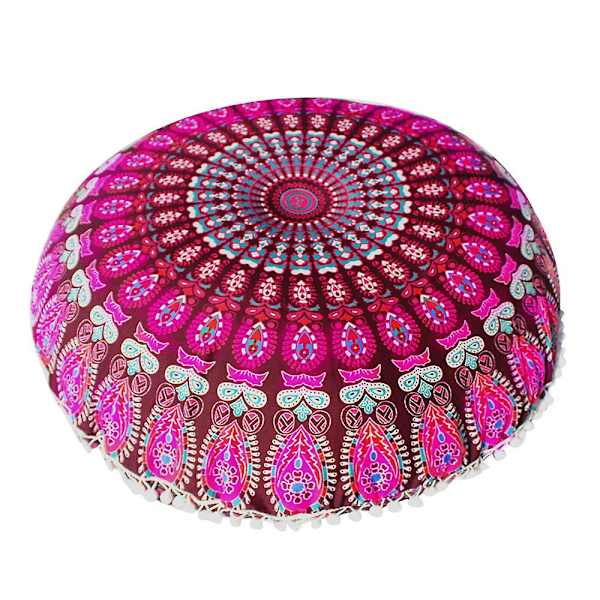 Suuri Mandala-lattiatyyny Pyöreä Bohemian Meditaatiotyynyn Päällinen Ottoman Pouf