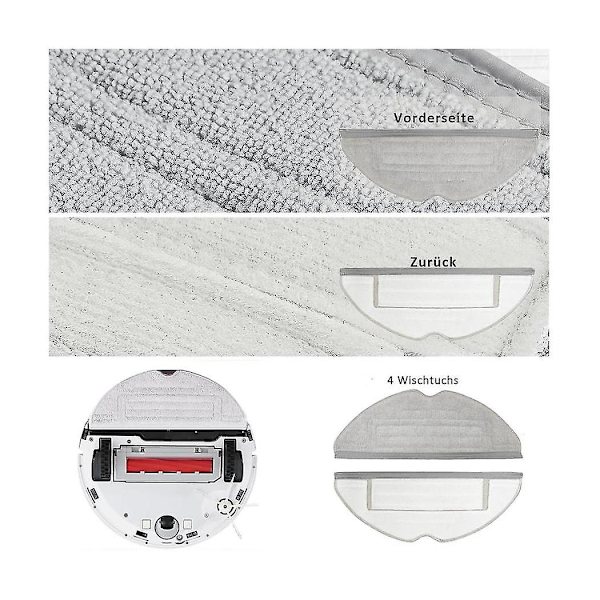 Reservedele til S8 S8 Pro Ultra S8+ Duo-rulle hovedsidebørster Moppeklude Hepa-filtre Tilbehør