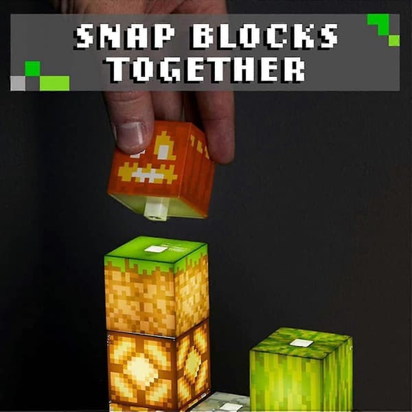 Blokstabling Byggelampe Pixelmønster Splejsning