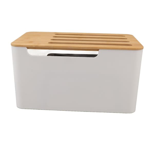 Hjemme WiFi Router Organizer med Stor Plads og Multi Hul Design