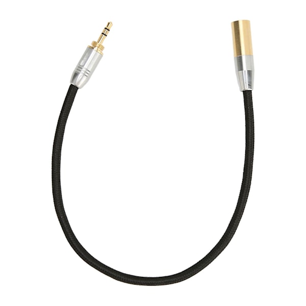 3,5 mm han til Mini XLR 3-pin kabel Professionel forgyldt 3,5 mm til Mini XLR adapter til mikrofonmixer kamera