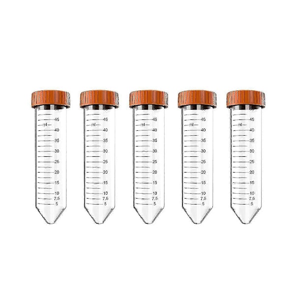 Koniska centrifugrör - 50 ml centrifugrör, 25 st sterila rör med läckagesäkra skruvlock, C