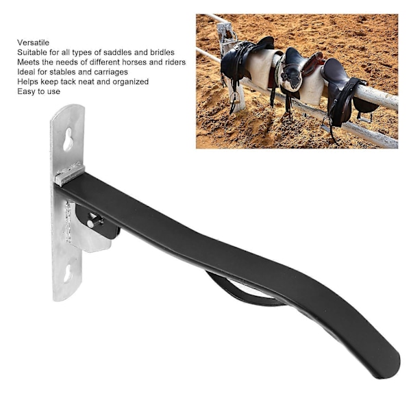 Sadelholder Multifunktionel Stabil Holdbar Jern Bærbar Sammenklappelig Hestesadelholder Stand