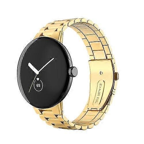 Til Google Pixel Watch Tre Strenge Rustfrit Stål Metal Urrem JQRK