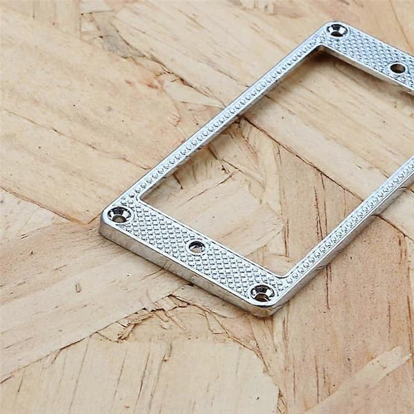 2 stk Humbucker Pickup Ring Metallisk Buet Bunnramme for Elektrisk Gitardeler