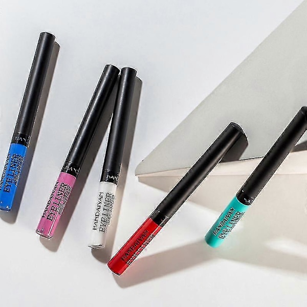 4ml X 12st Färg Matt Eyeliner Pennor Set Flytande Eyeliner Penna Snabbtorkande Vattentät Långvarig