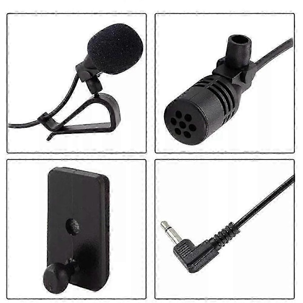 2.5mm Jack Plugg Mikrofon Mini Mic For PC Bil Stereo Bluetooth Hovedenhet Audio
