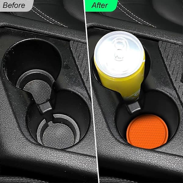 4-pack Bilmuggshållare Underlägg, 7cm Halkfria Silikon Auto Insats Muggunderlägg