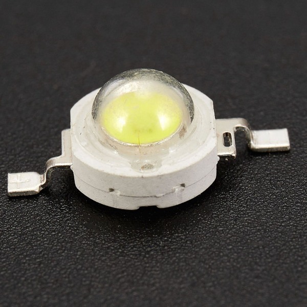 100 st 1W Dioder Hög Effekt Kalla Vita LED-Pärlor 1 Watt Lampchip 3V-3.4V