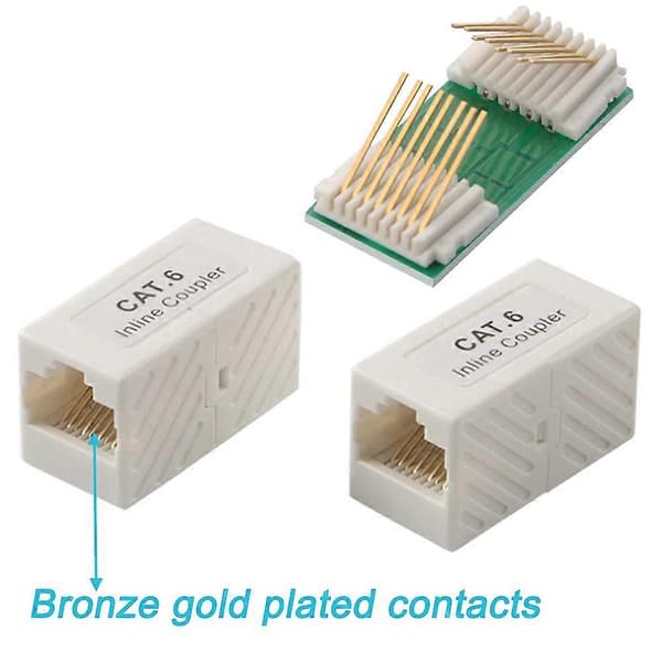 6-Styk RJ45 CAT6 Inline Kobling, Hun til Hun