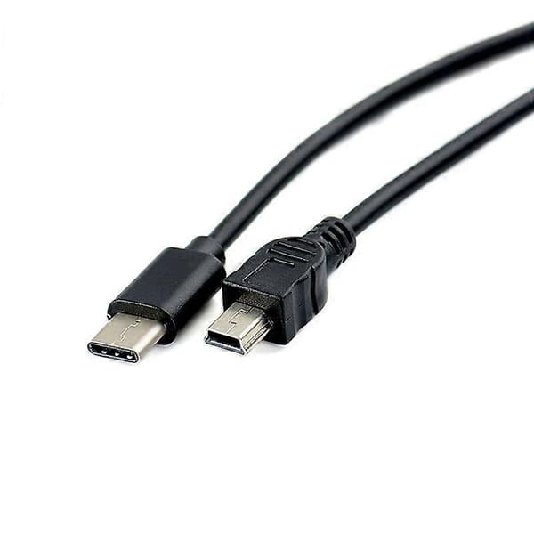 USB Typ-C till Mini USB-kabel USB-C Hane till Mini-B Hane Adapter Konverterare
