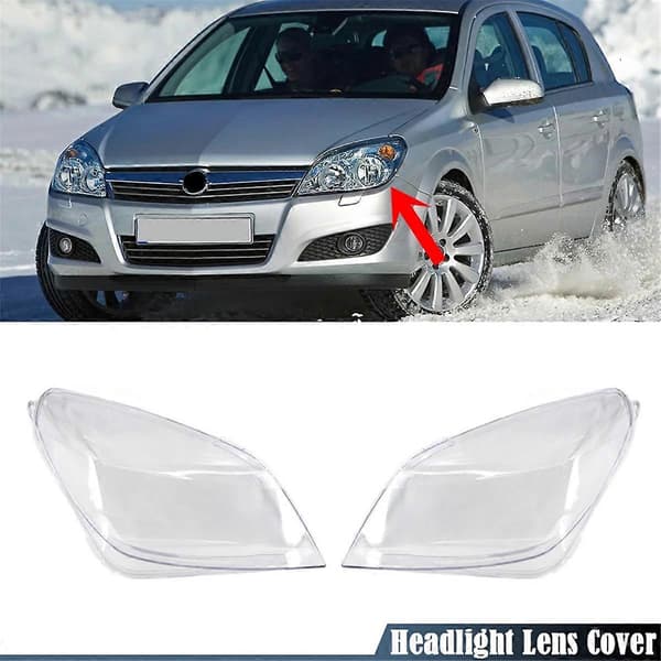 Bil Frontlykt Linse Deksel Hode Lys Lampe Lampeskjerm Frontlys Skall for Opel Astra H 2004-2009