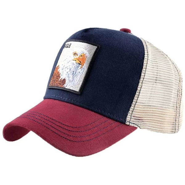 Unisex Animal Mesh Trucker Hat Snapback Broderet Patch Baseball Caps,YT-RD1
